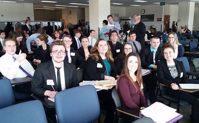 LHS mock trial waits for their time to compete at state. Photo courtesy of Shannon VanBuren