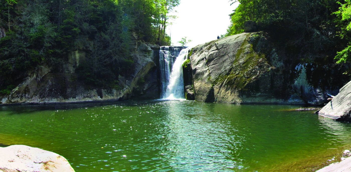 Enjoy the waterfall located in Elk River.