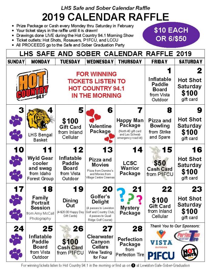 Three days left for Safe and Sober raffle