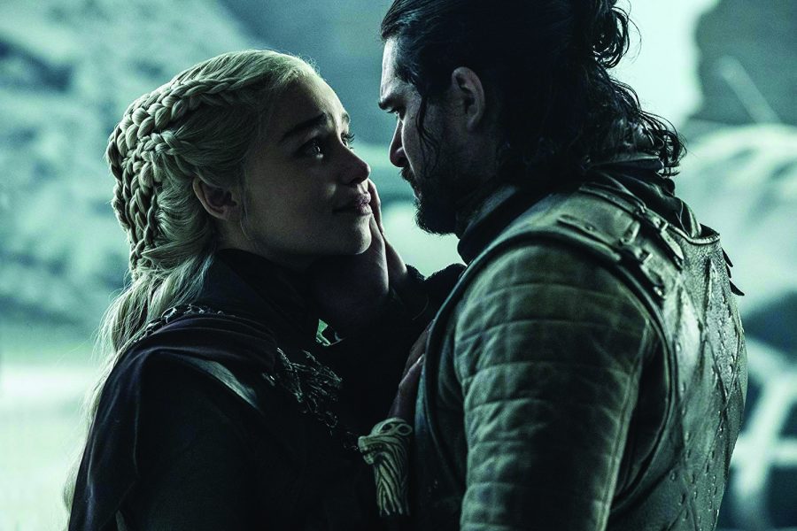 Unknowingly, Daenerys (Emilia Clarke) takes one last look at her lover before he kills her. 