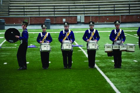 Marching band participants compete in annual competition for the 2019-2020 year.