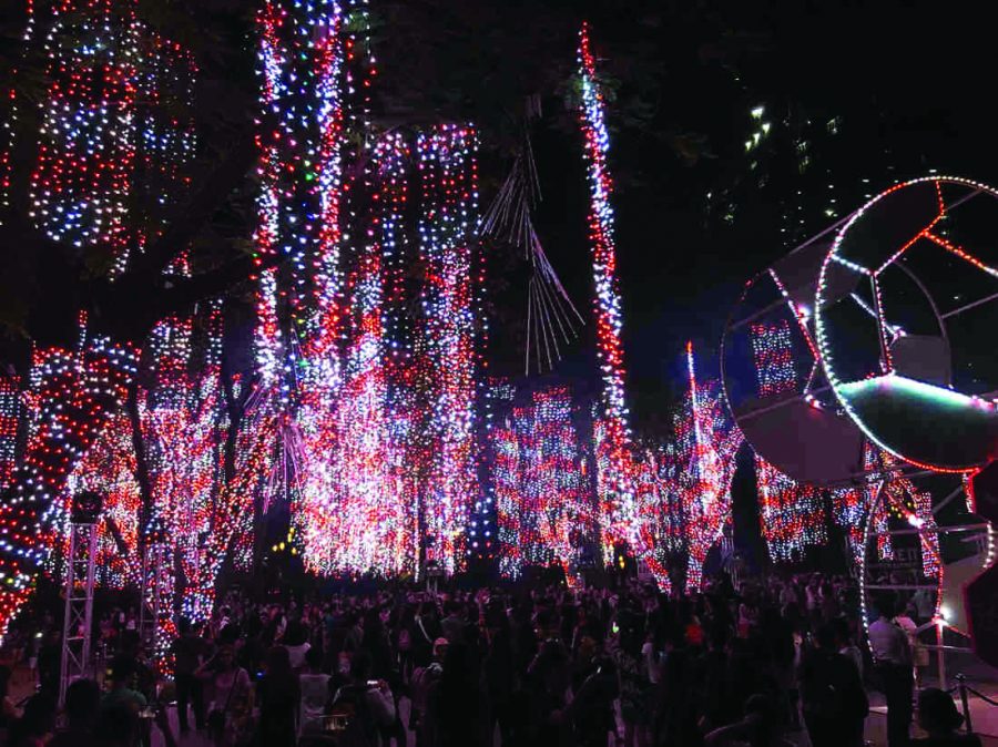 The Phillipines celebrating Christmas with a beautiful lightshow. Photo courtesy of media.npr.org