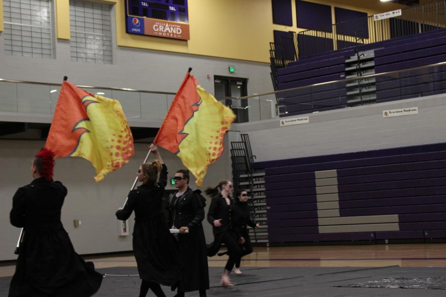 Color guard places 2nd at competition
