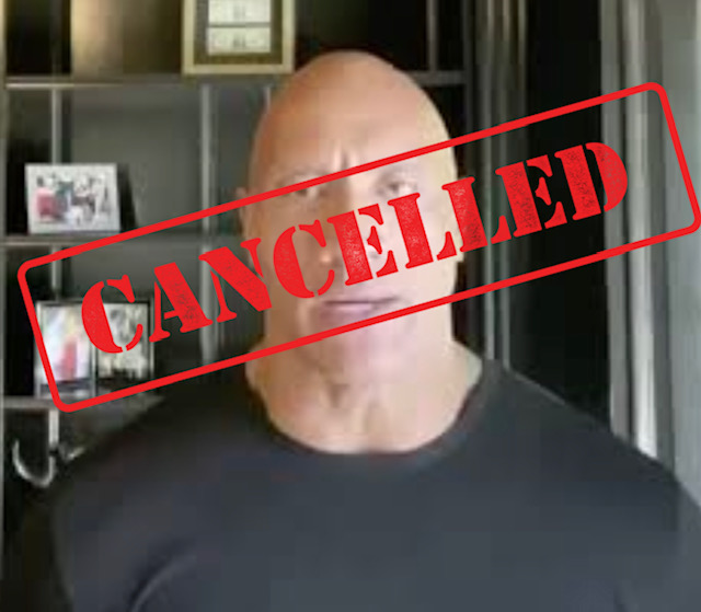 The Rock gets cancelled. Image created by Danica Keane