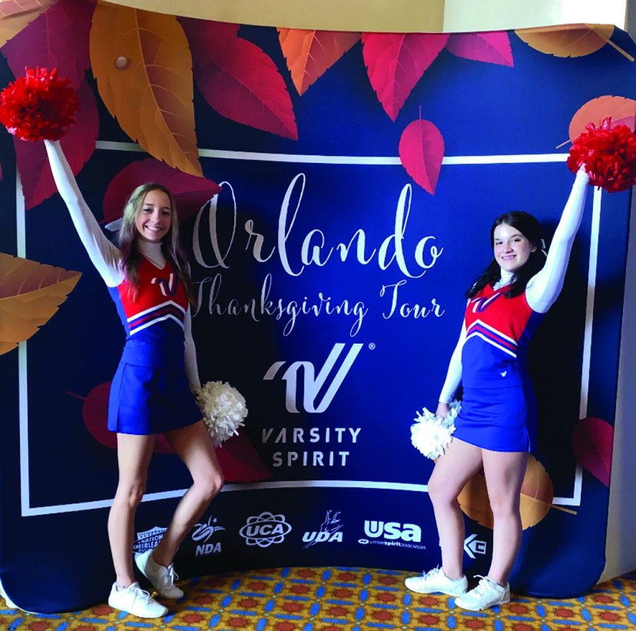 LHS cheerleaders perform in Florida Thanksgiving parade