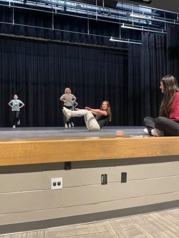 Maggie Carr practices her the fitness portion of the DYW program. Photo courtesy of Greta Boreson.