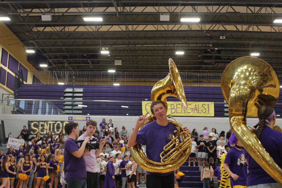 Battle of the Bridges pep assembly Friday, Sept. 13, 2024 in the LHS gym