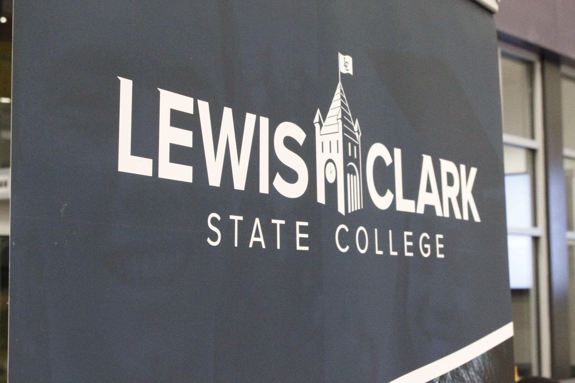 Lewis-Clark State College Banner at the Oct. 28. Photo by Jerrick Edwardsen