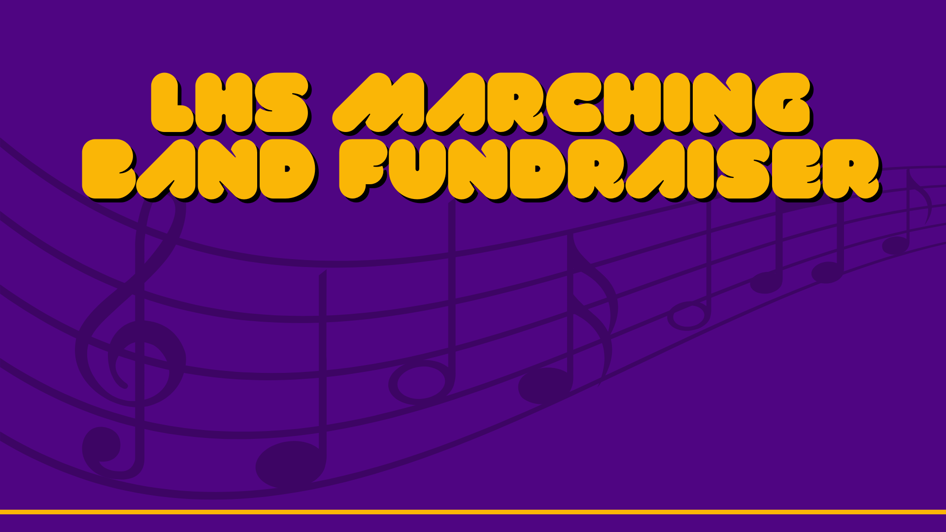 The LHS marching band is holding a fundraiser