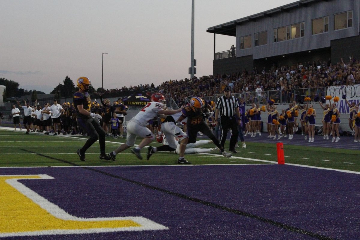 DJ Wilkerson (80) runs in for a Bengals TD