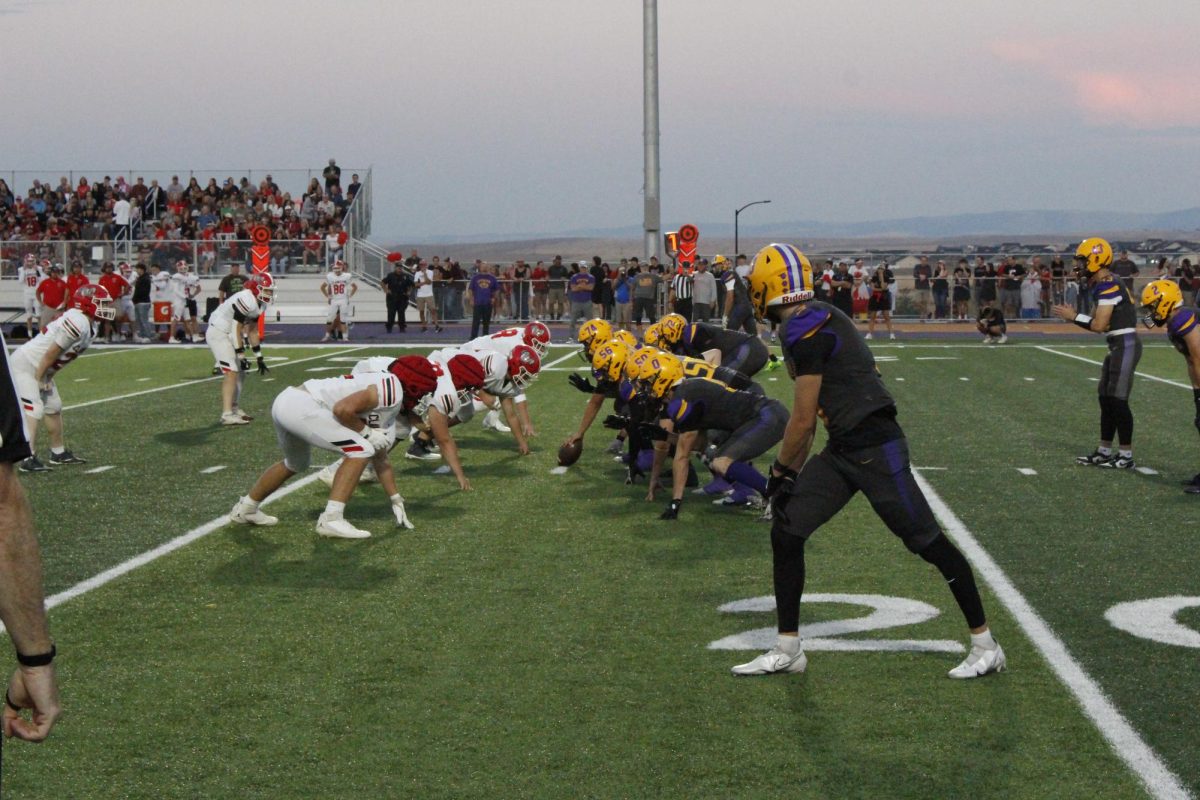 LHS Offense faces down the CHS Defense